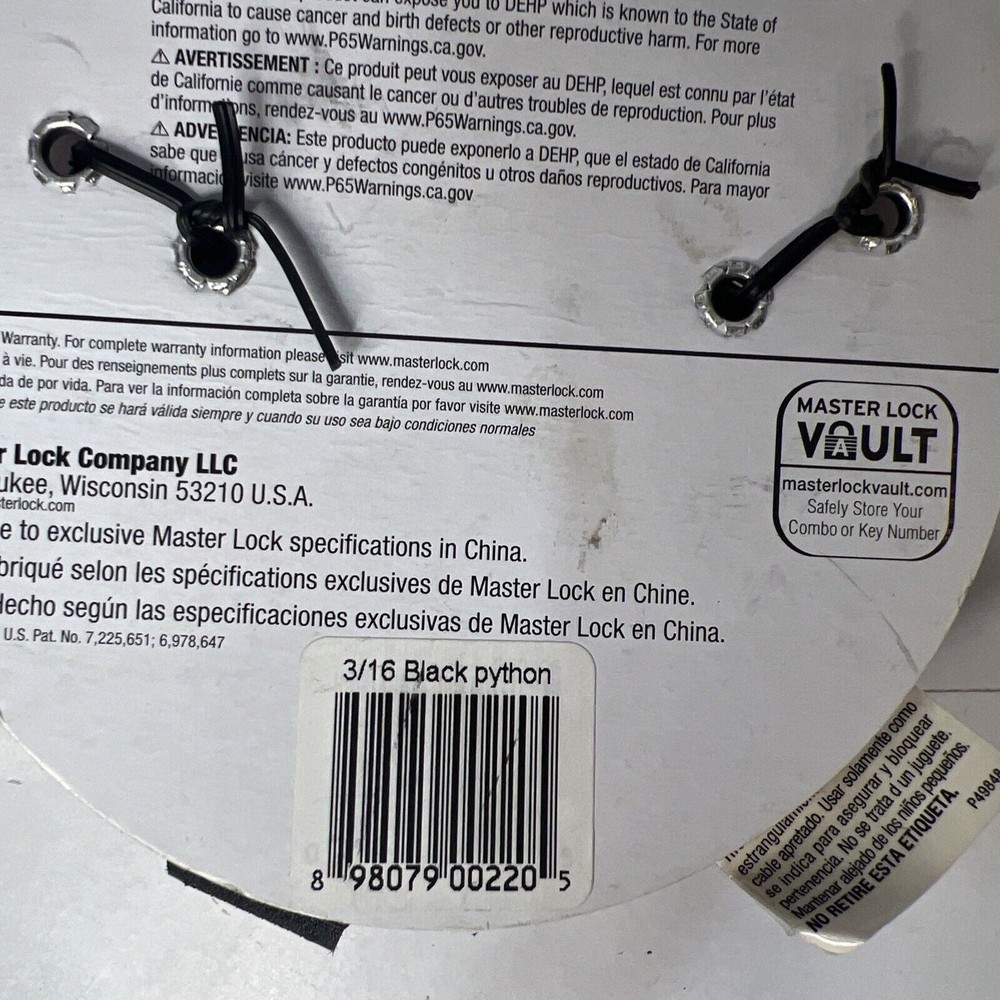 Master Lock 8417D Python Adjustable Locking Cable