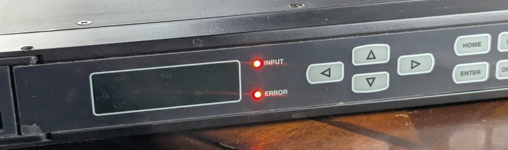 Sencore MRD 3187B Modular Receiver Decoder IRD – Broadcast – Powers On / Error L