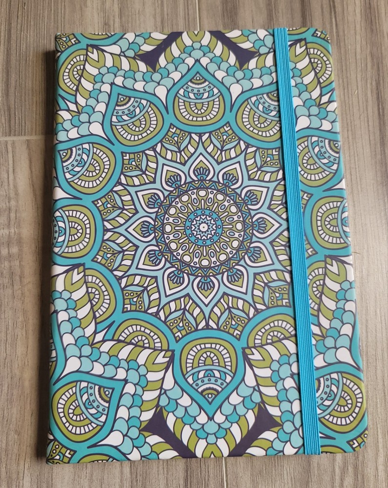 Mandala Notebook & Pen With Amazonite Stone. Mindful Souls Bundle. Retail $50