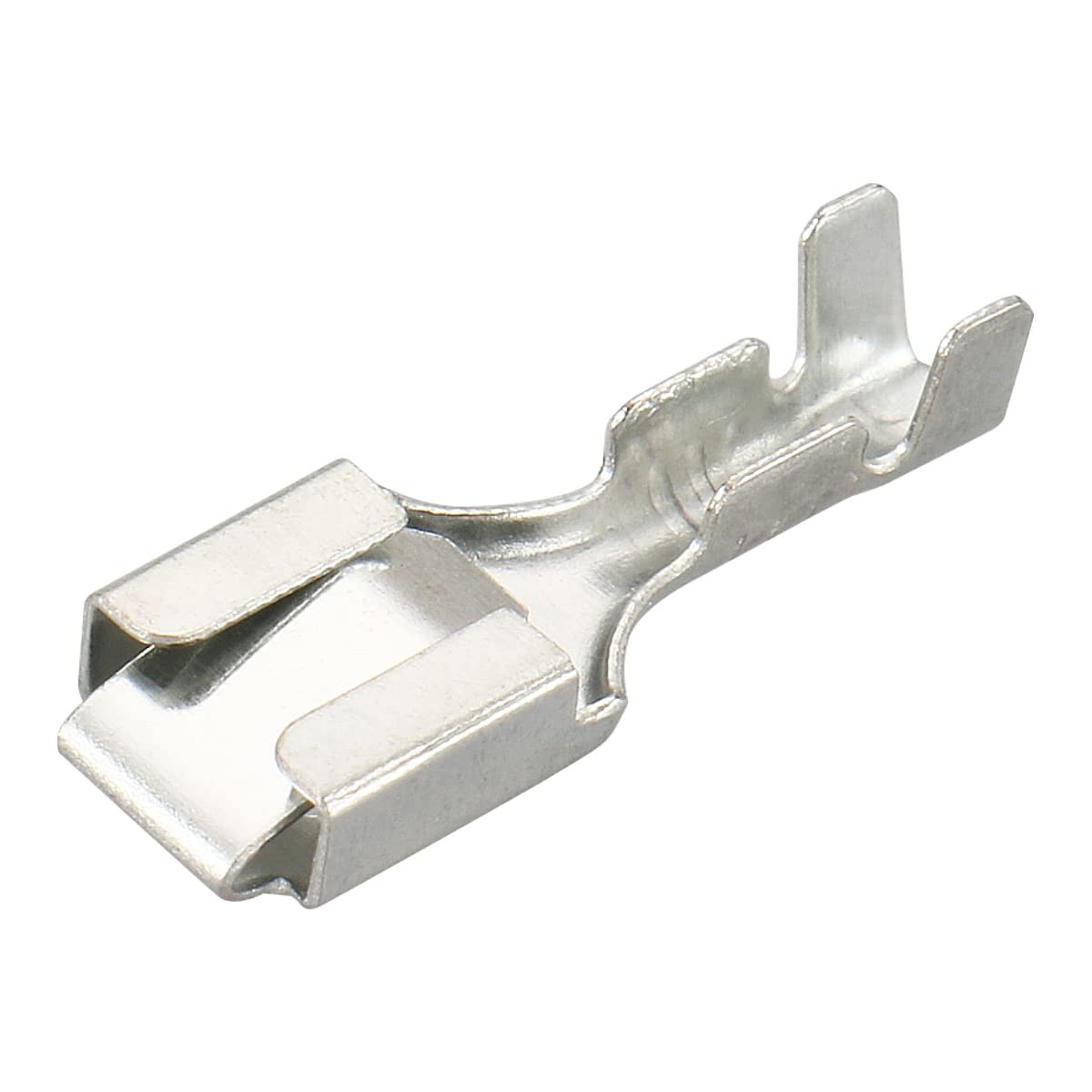 1/4" Terminal Female Spade Connector Non Insulation 6.3mm Metal Crimp Pack of...