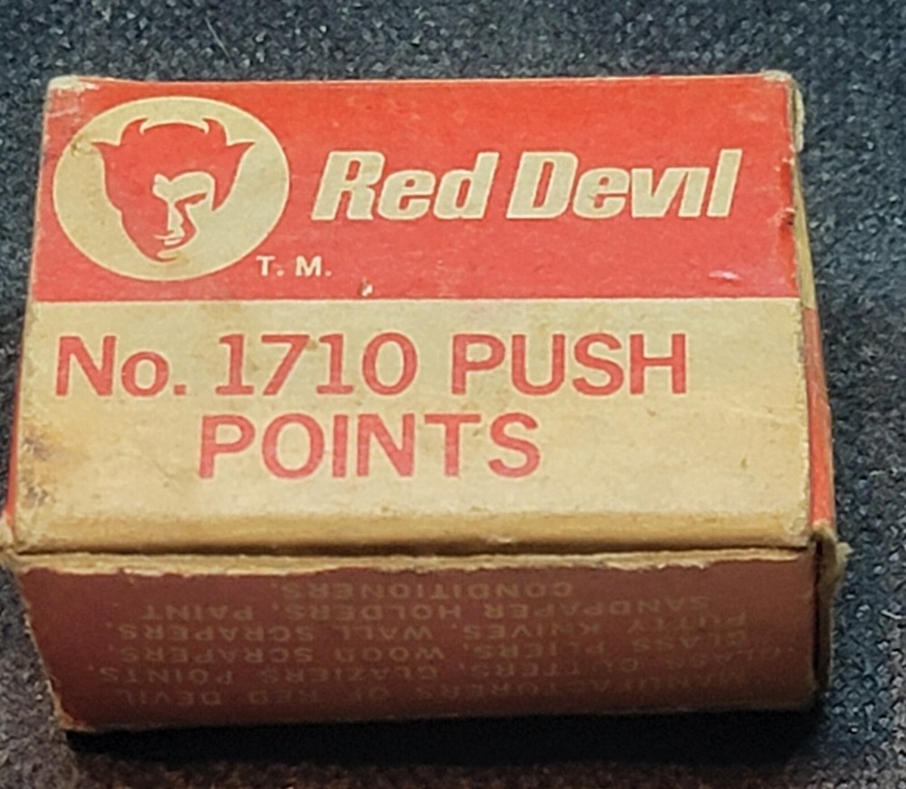 RED DEVIL No. 1710 PUSH POINTS ( box only) TM