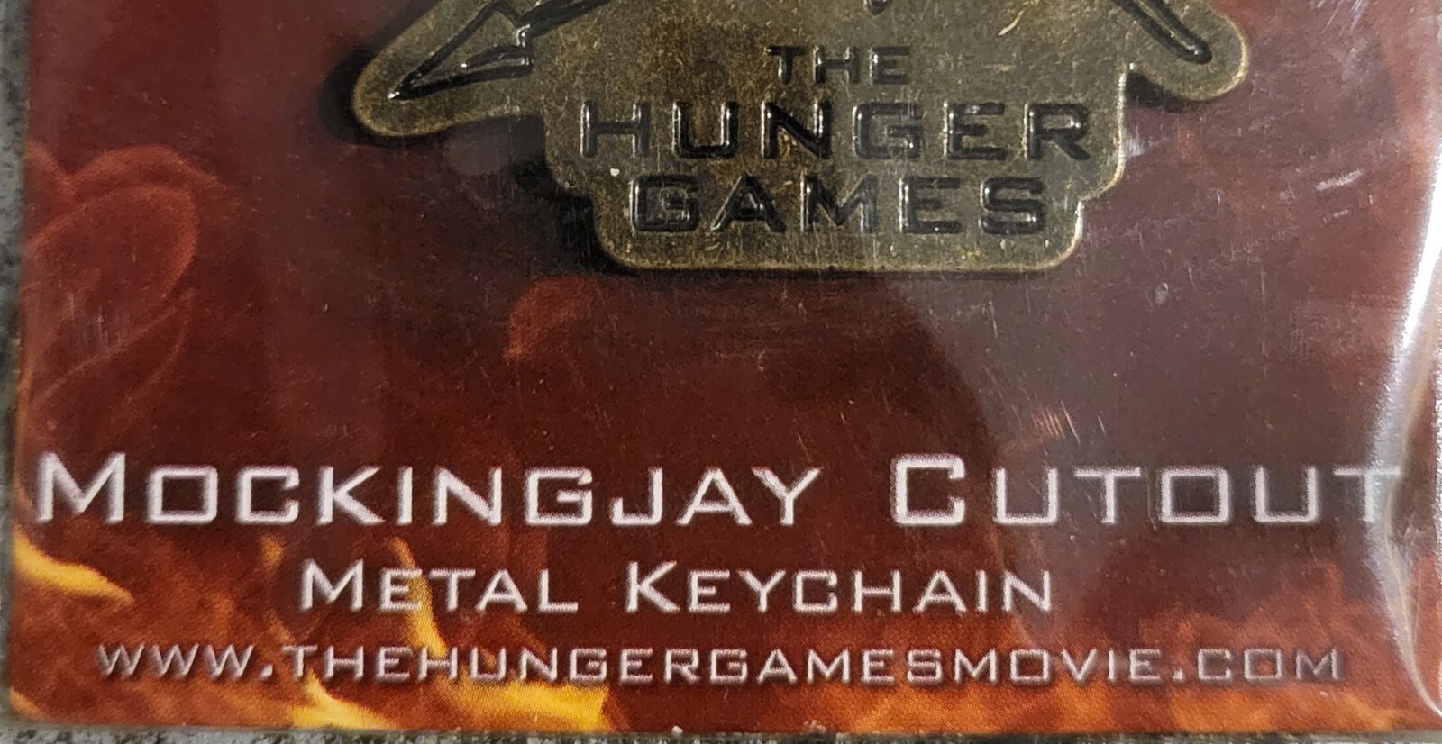 The Hunger Games Mockingjay Cutout Metal Keychain NECA 2012 Lions Gate Films TM