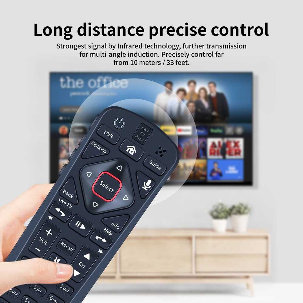 For Dish 54.0 Remote Control for The Hopper With Voice/Backlight