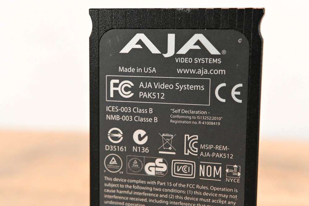 AJA PAK512 SSD Module for Ki Pro Systems CG01WD6