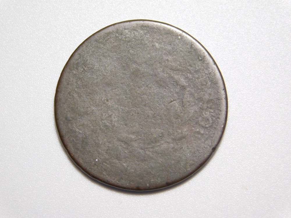 US COINS 1797 DRAPED BUST LARGE CENT REV 1797 STEMS DATE UNREADABLE