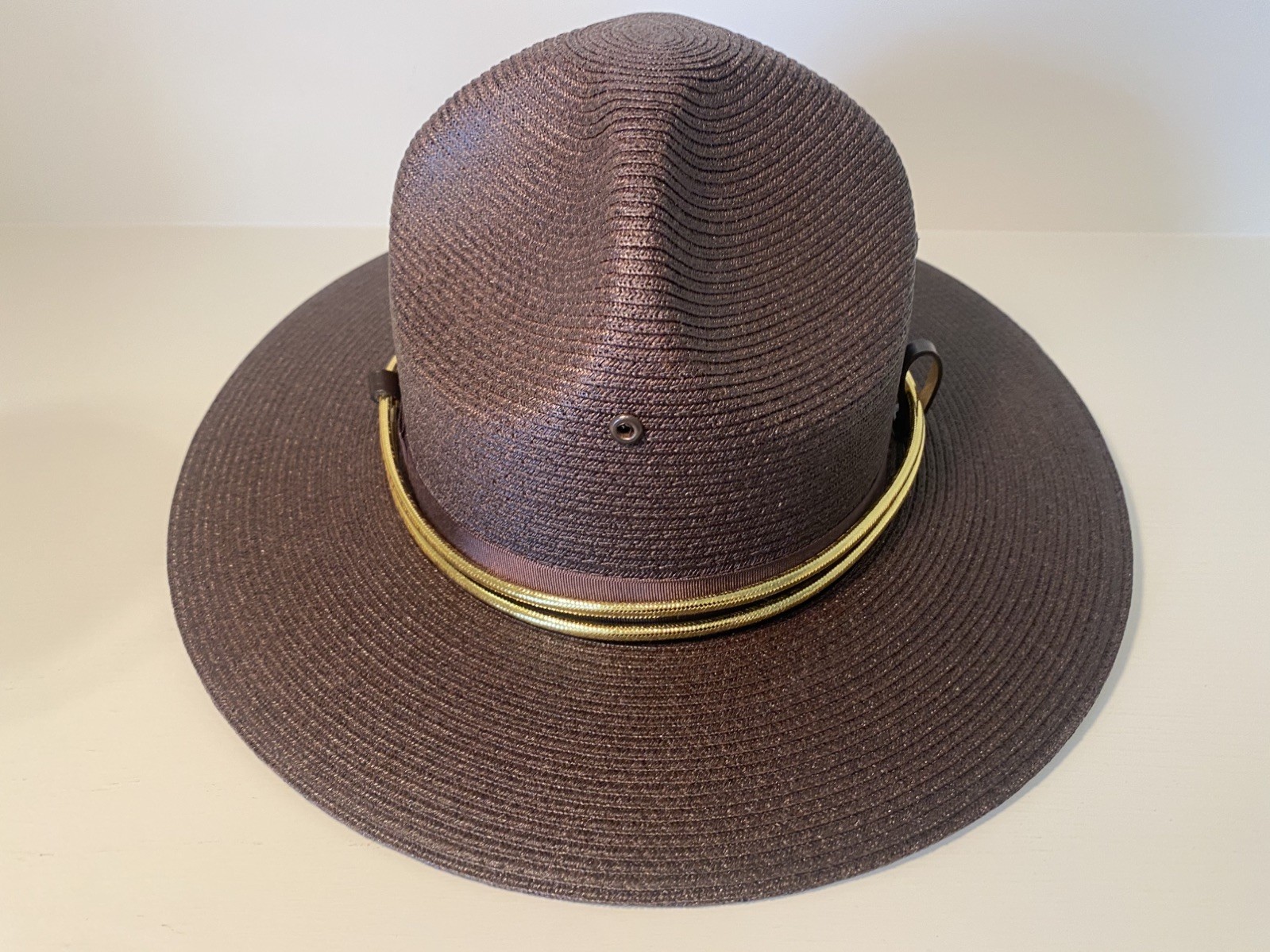 Stratton Form Fitting Straw Campaign Hat w/Strap w/Box 7 1/4