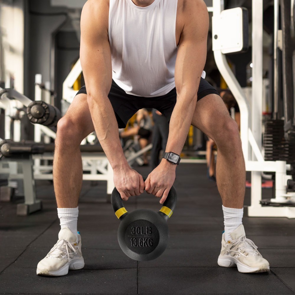 Cast Iron Kettlebell, Single, 30 lbs