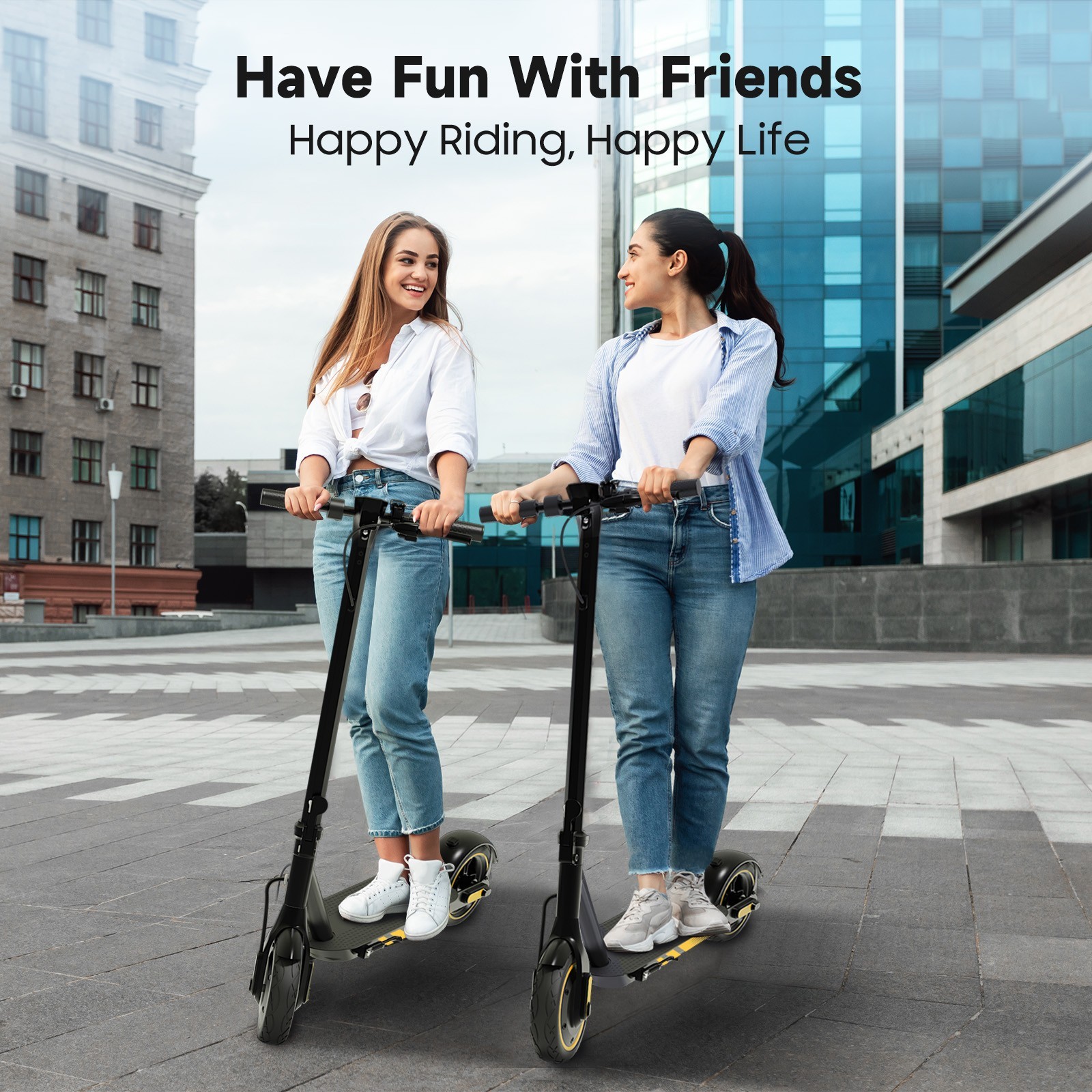 Adult Electric Scooter 500W Max Speed 25MPH 36V 10.5AH Foldable E Scooter APP