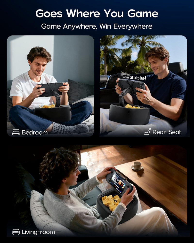 Gaming Pillow Stand, Zero Gravity Machine Washable Kindle Pillow Stand for Lap (