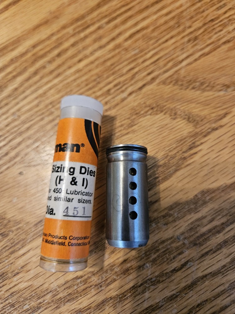 Lyman #451 Lube & Size Die + Case