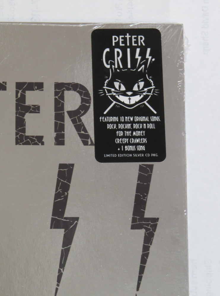 PETER CRISS CD SILVER WALLET KISS CATMAN SEALED 1st ED "RECRODS" ERROR MISPRINT