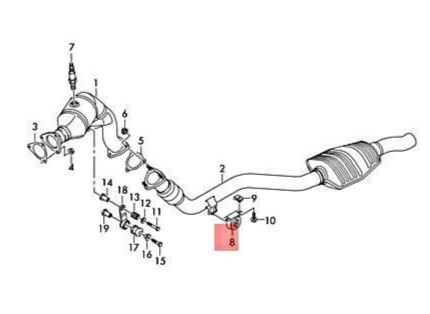 Audi Bracket 4M0253099B Genuine