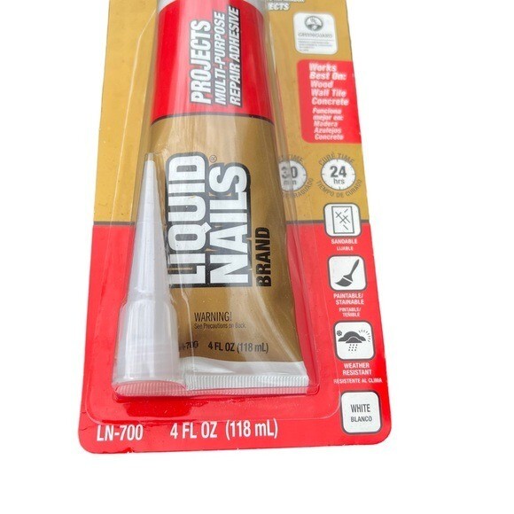 LIQUID NAILS Small Projects 4-oz Paste Super Glue Fast-Bonding Squeeze Tube