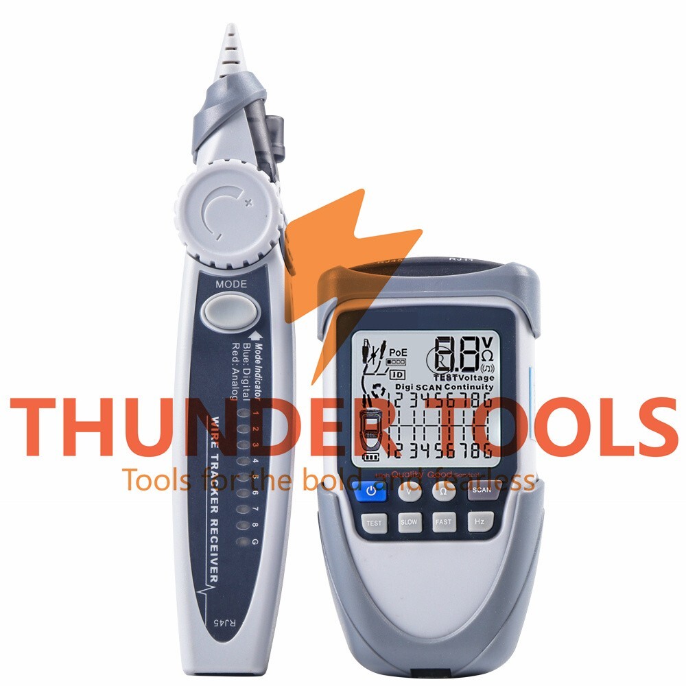 Thunder Tools Handheld Portable Network Cable Tester LCD Large Screen