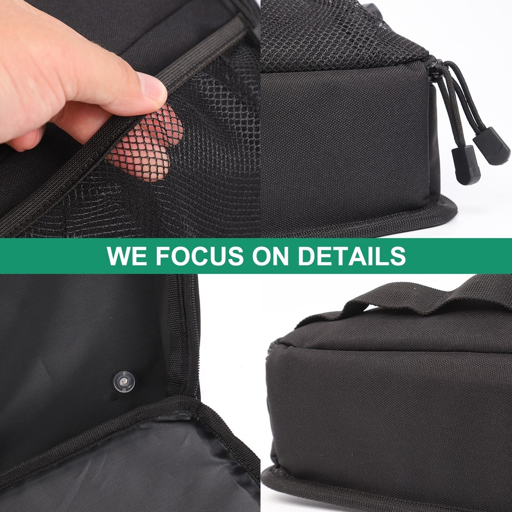 2PCS Black Tailgate Window Package Bag For Audi Q7 2006-2015