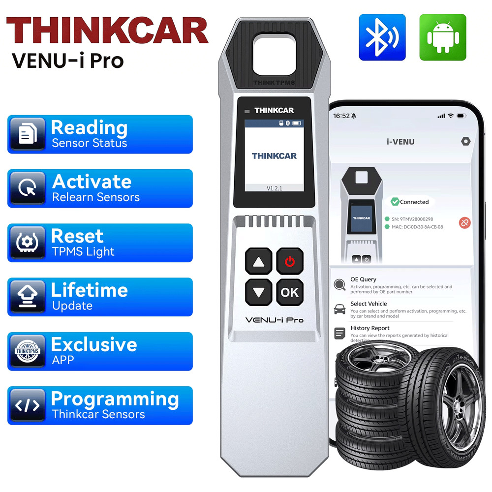 Thinkcar VENU-i Pro TPMS Programming Tool Tire Sensors Detector Activate Relearn