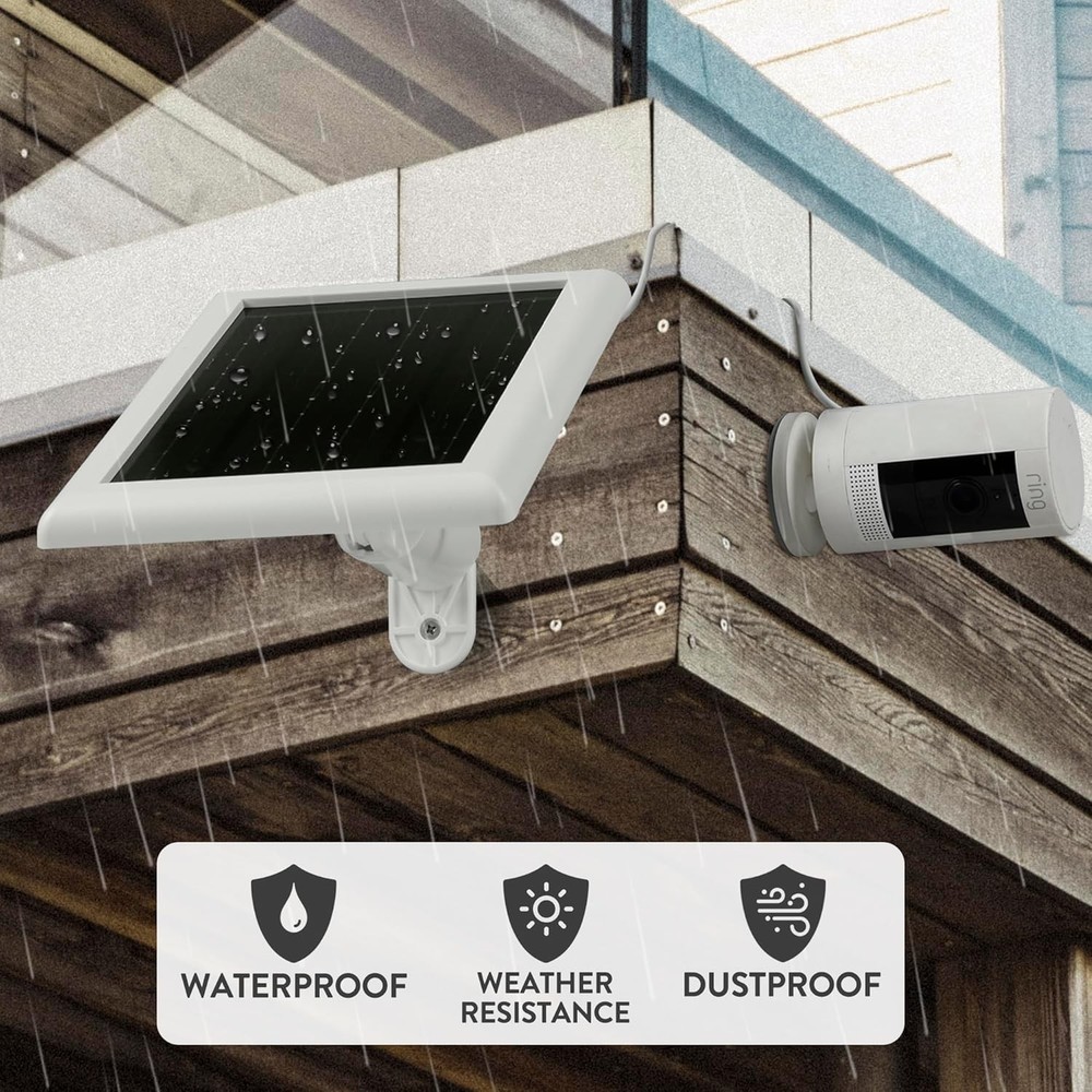 Ring Solar Panel(2nd Generation), 5W Panel Charger 2Pack White