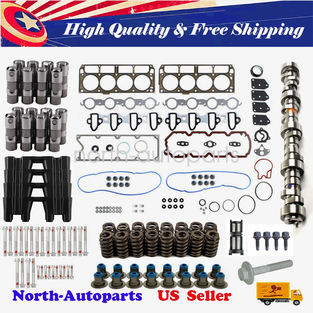 E1841P Sloppy Stage 3 Cam Lifters Springs Gaskets Kit For LS LS1 4.8 5.3L .595"