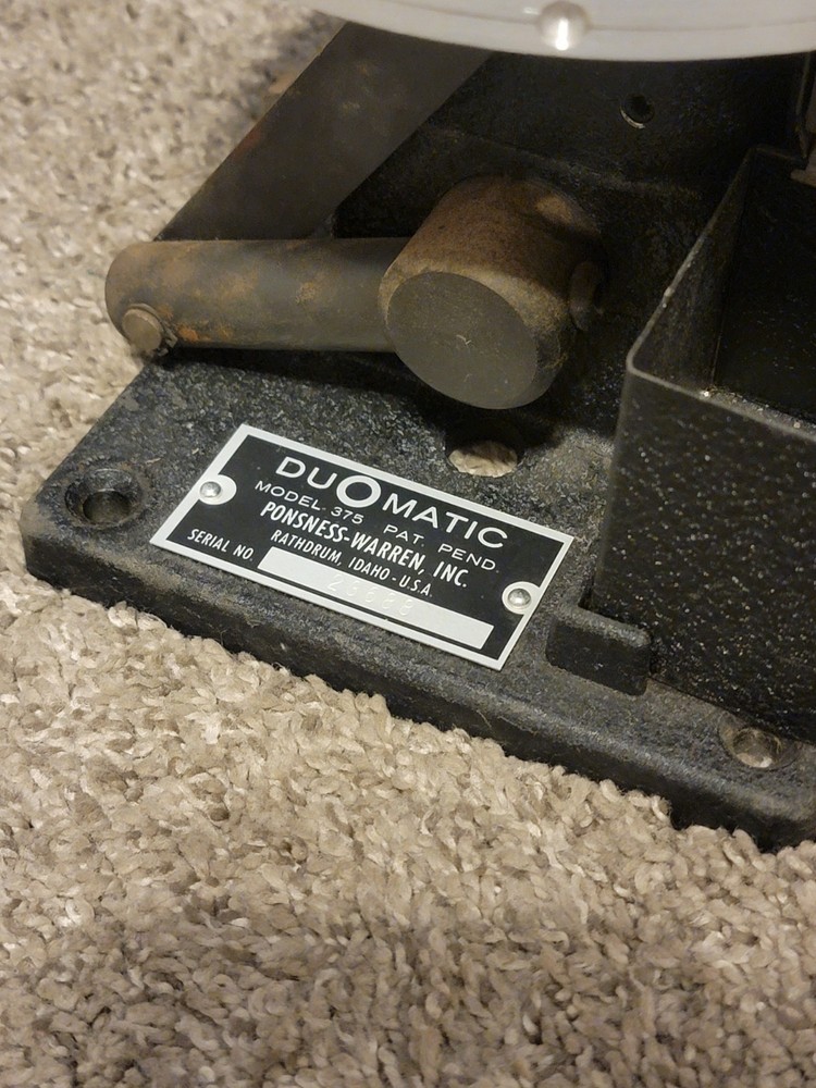 PONSNESS WARREN Duomatic 375 Shotshell Reloading Reloader 12 Guage