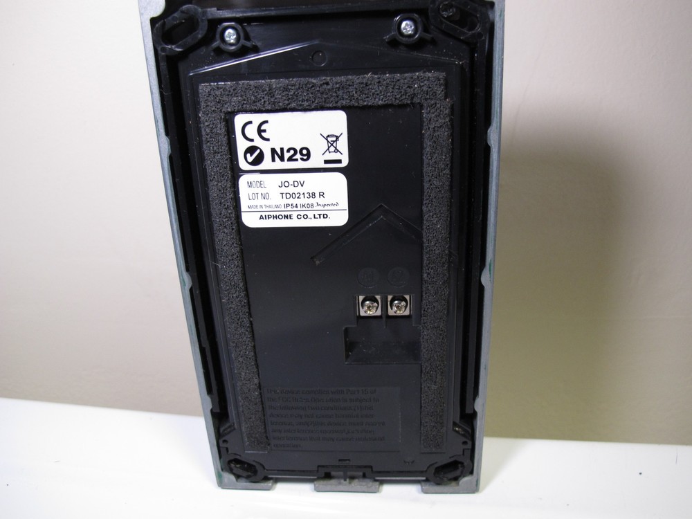 Working Tested AiPhone JO-1MD Intercom & JO-DV Doorbell Camera JO Series