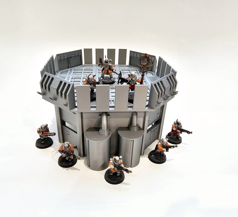 3d Printed Terrain. Forward Command Outpost Great For Warhammer 40K Or Kill Team