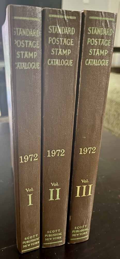 1972 Scott Standard Postage Stamp Catalogue 3 Vol. Set
