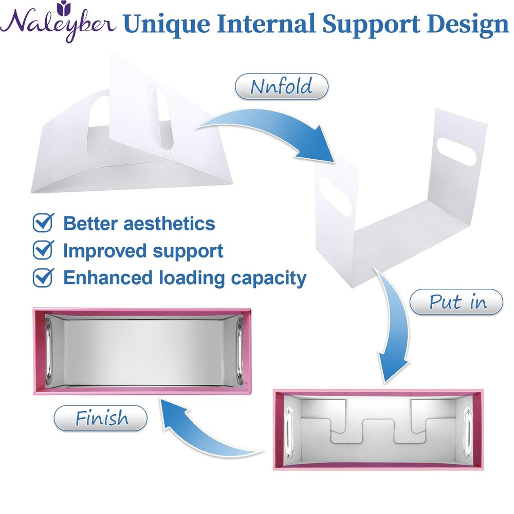 File Organizer Box with Lid & Handle, Thickened Cardboard Hanging File Folder...