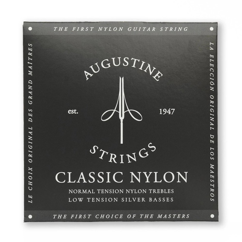AUGUSTINE BLACK CLASSIC NYLON LOW TENSION CLASSICAL GUITAR STRING SET