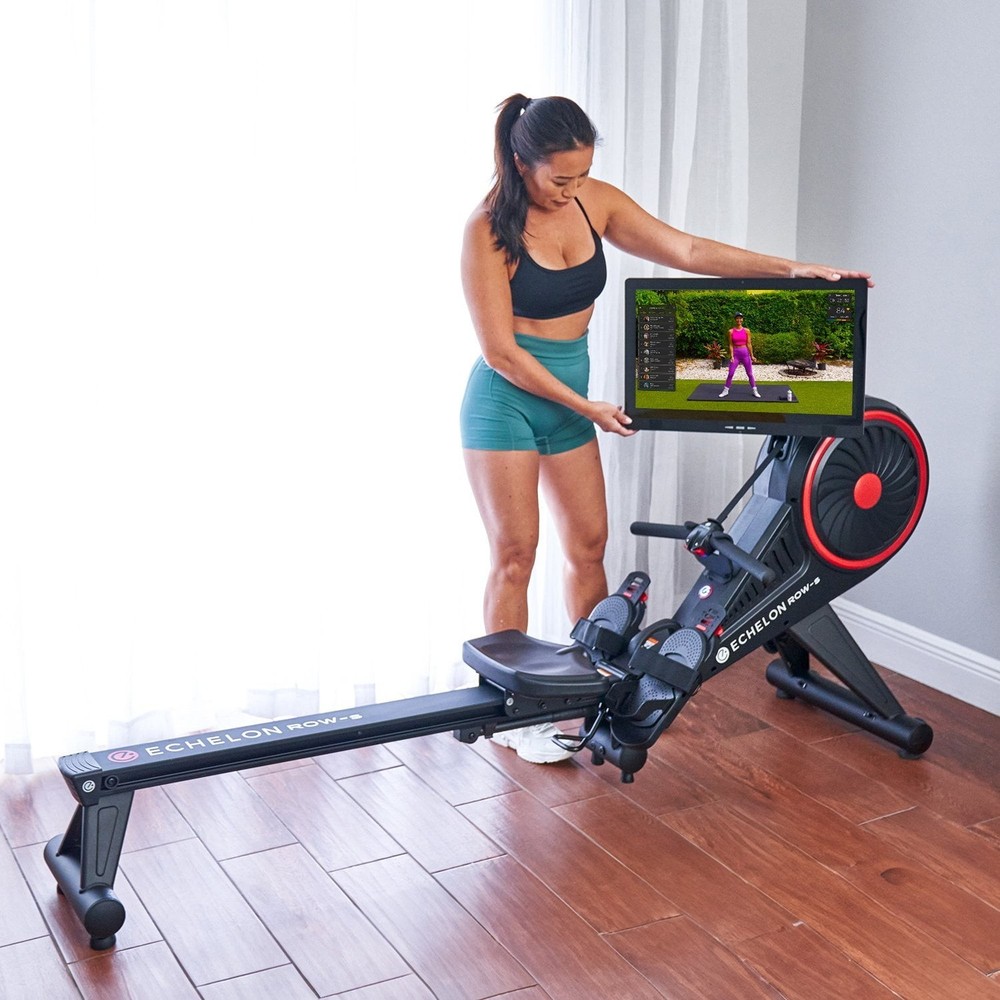 Echelon Row-S Indoor Rowing Machine with Rotating HD Touchscreen