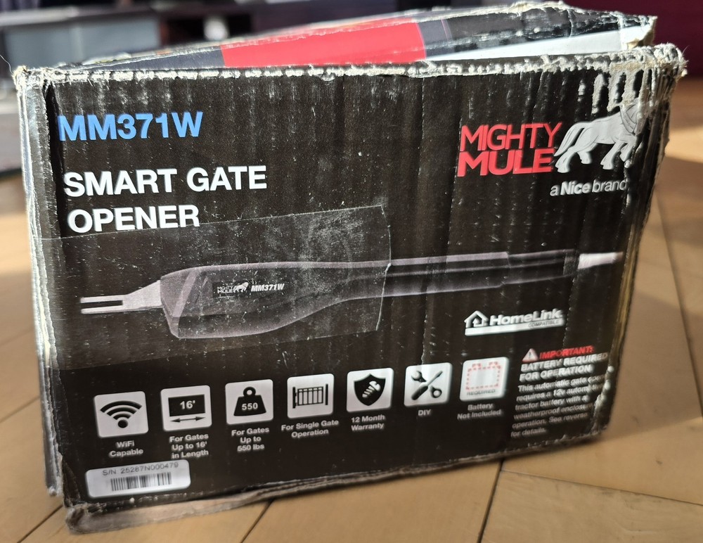 Mighty Mule MM371W Automatic Gate Opener Kit - Black
