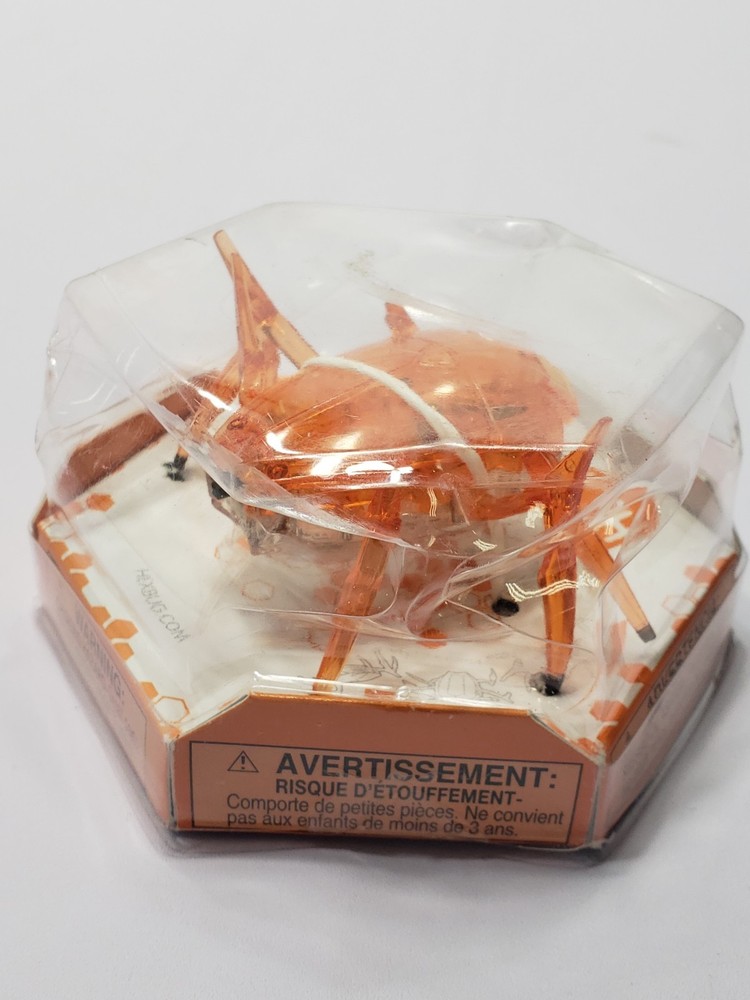2017 HEXBUG Scarab Orange Micro Robotic Creature NEW Sealed Hex Case 19182BB