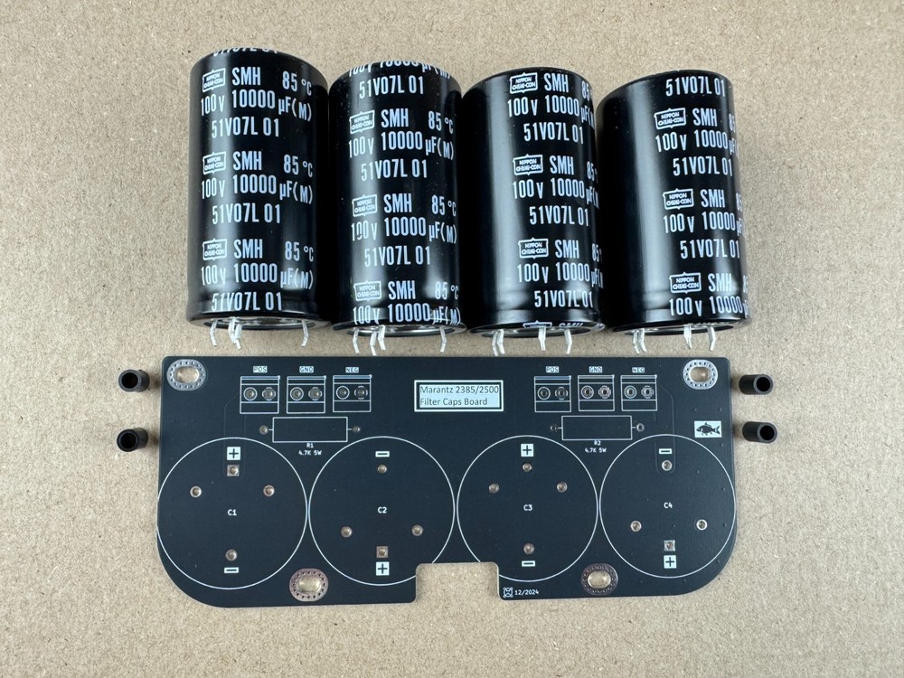 Marantz 2385 2500 Dual Capacitor Replacement Boards COMPLETE w/ caps