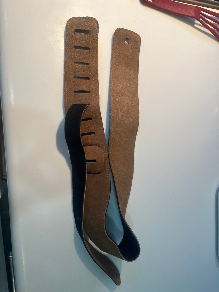 Brown Suede Guitar Strap