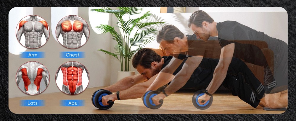 Ab Roller Wheel for Abs Workout - Abdominal Exercise Equient