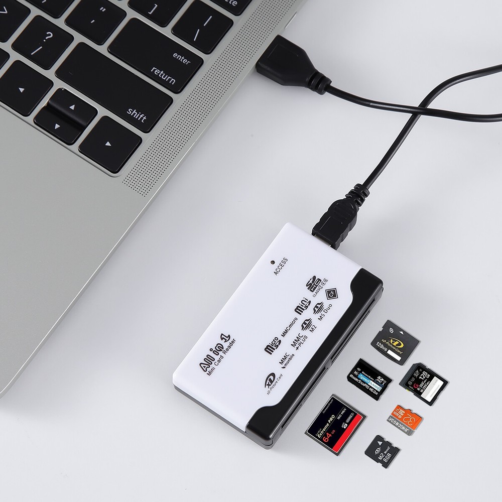 Multifunction Memory Card Reader For Micro SD, SD, XD, CF, M2, and MS, TF card