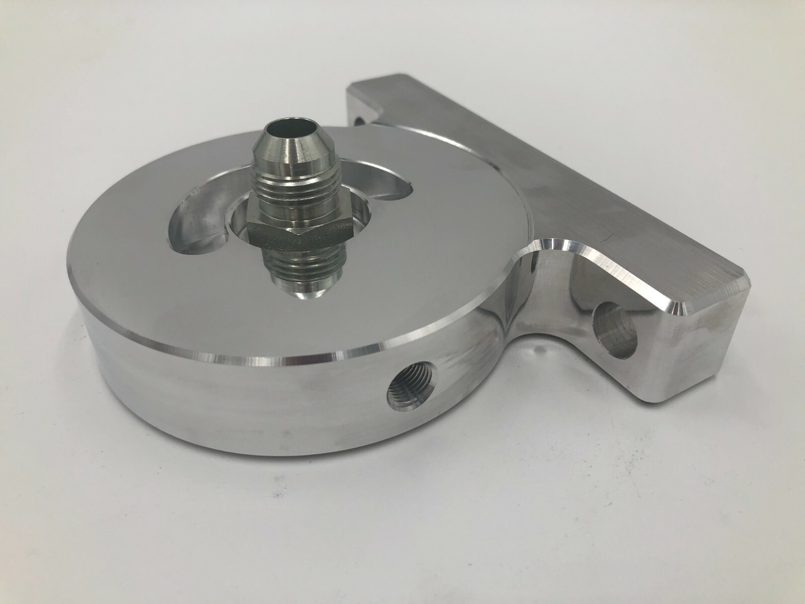 Ford 2N 9N 8N Spin On Oil Filter Adapter Zero Mess w/NEW Brass Tubing Connectors