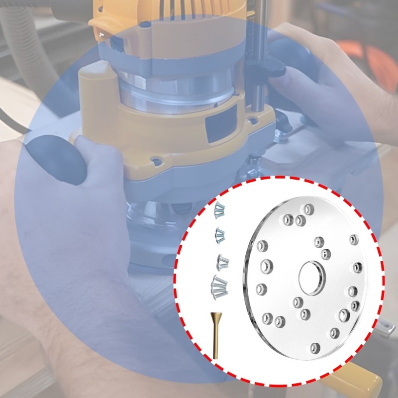Precise Engineered Router Base Clear Acrylic Construction Template Guide