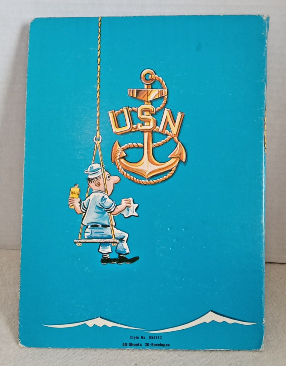 Vintage Paper Naval Military Cartoon Stationary Envelopes Crest Craft