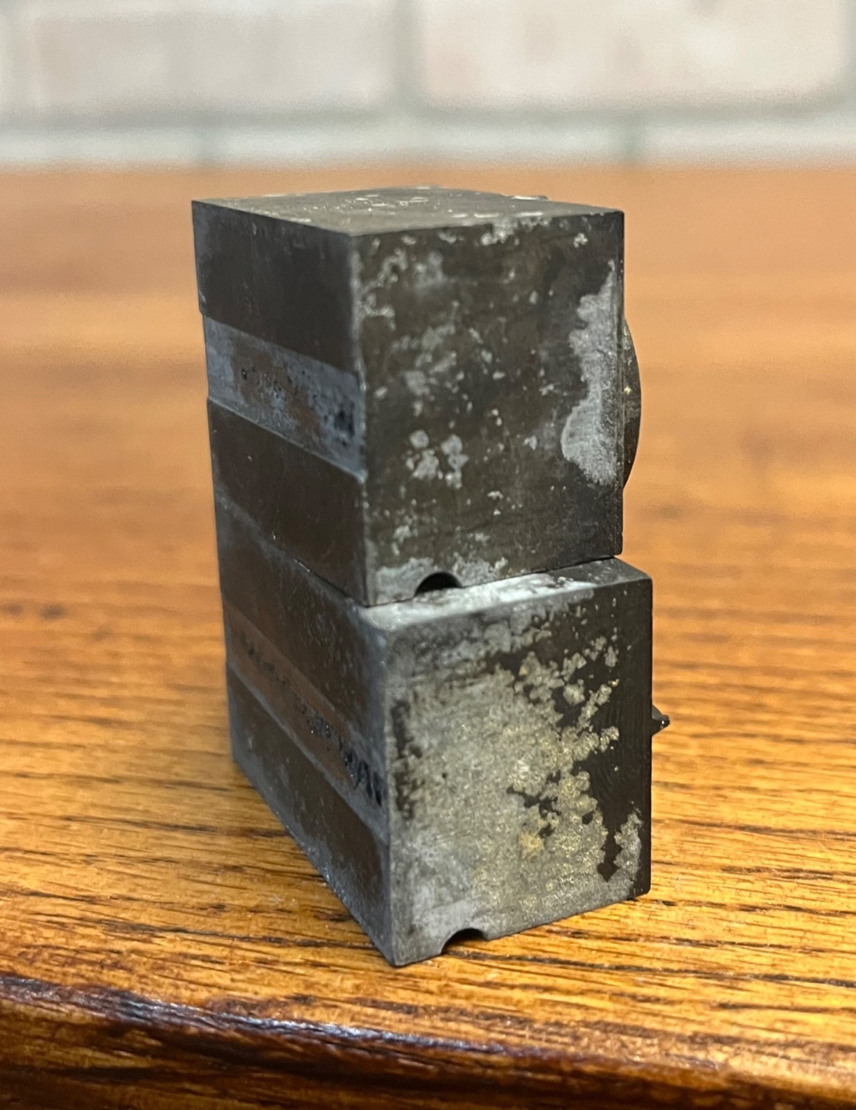 Antique Vintage Halloween Flying Witch & JOL Metal Letterpress Printing Blocks