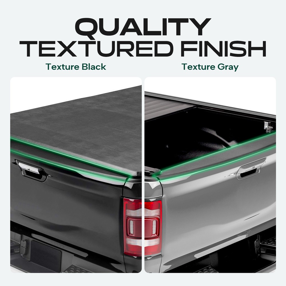 Upper Black Tailgate Molding Cap for Ford F-150 2015-2020 without Flexible Step