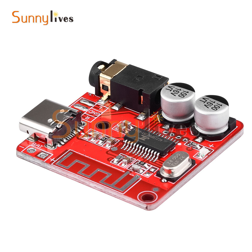 DC 3.7-5V Mini Bluetooth 5.1 Audio Receiver MP3 Decoder Amplifier Circuit Board