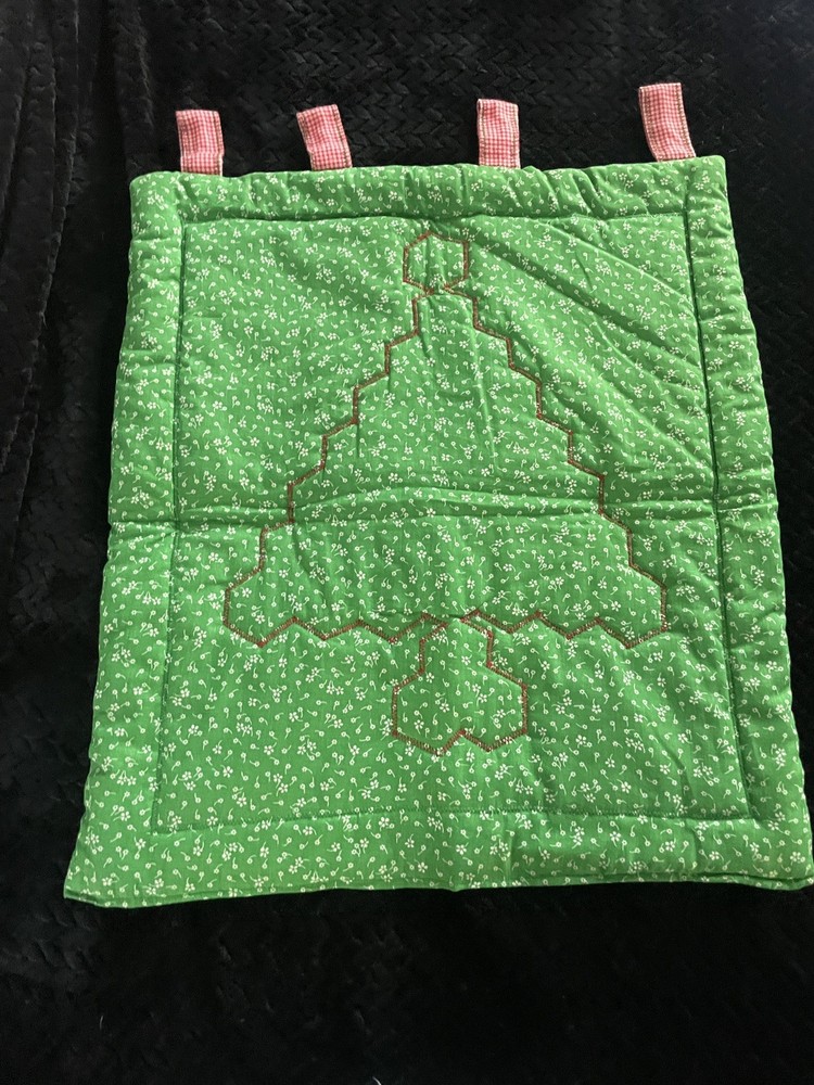 HandMade Christmas Tree Quilt Wall Hanging