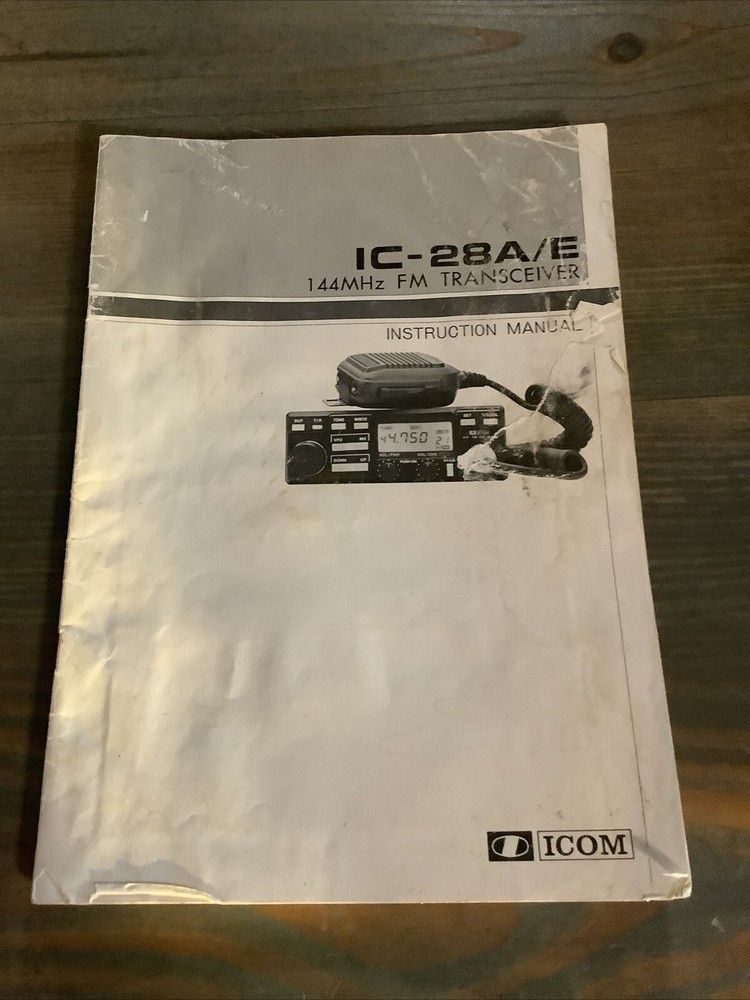 Icom IC-28A/E 144MHz FM Transceiver Instruction Manual Original