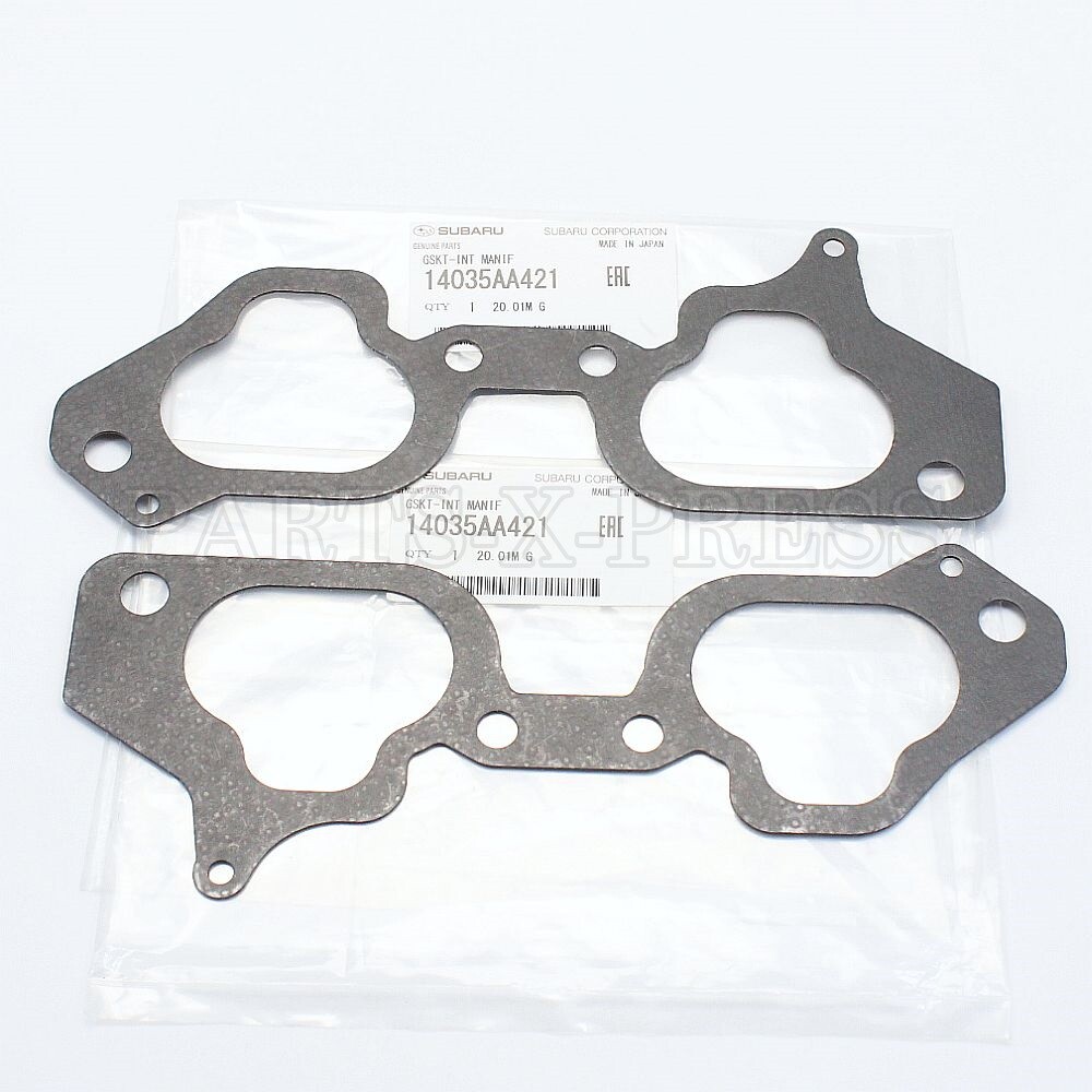 NEW GENUINE OEM SUBARU SET OF TWO INTAKE MANIFOLD GASKETS BAJA LEGACY 14035AA421