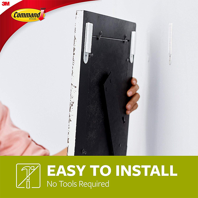 Command Easel Back Picture Hanging Strips, 17212-ES, Medium, 2 Strips/Spacers