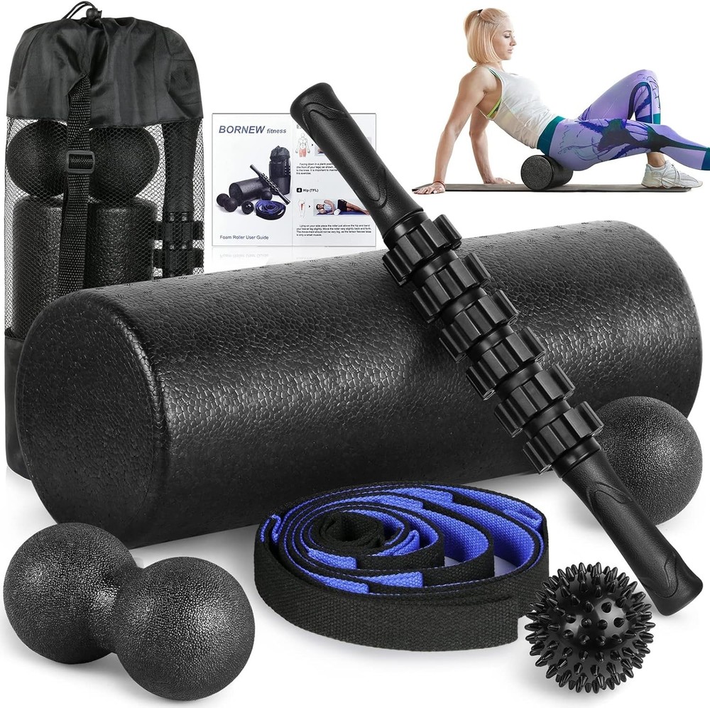 Foam Roller and Massage Tools Set for Enhanced Performance & Flexibility
