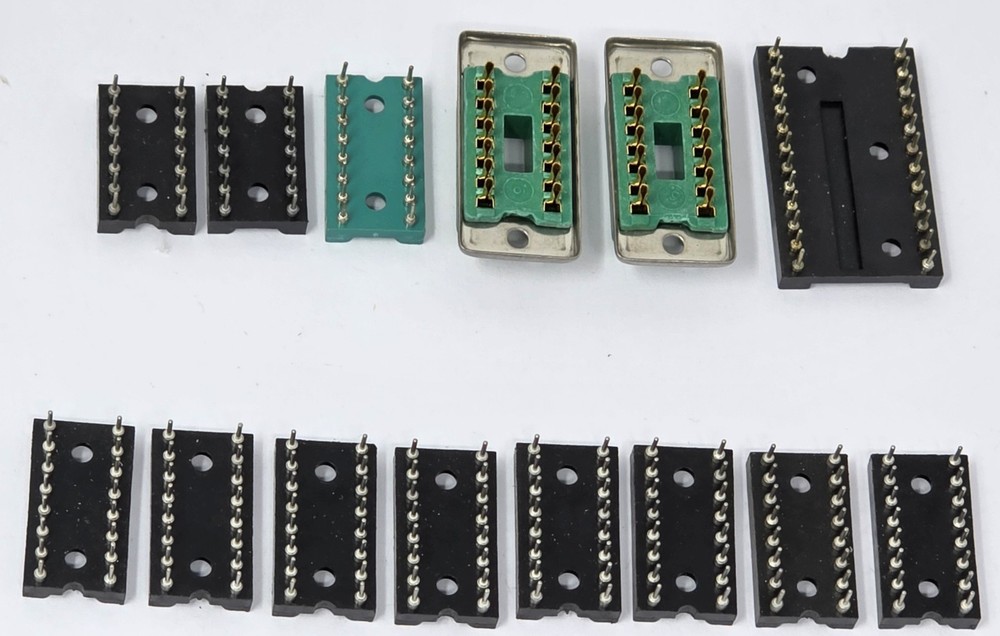 (Lot of 14) Augat Misc. IC Sockets