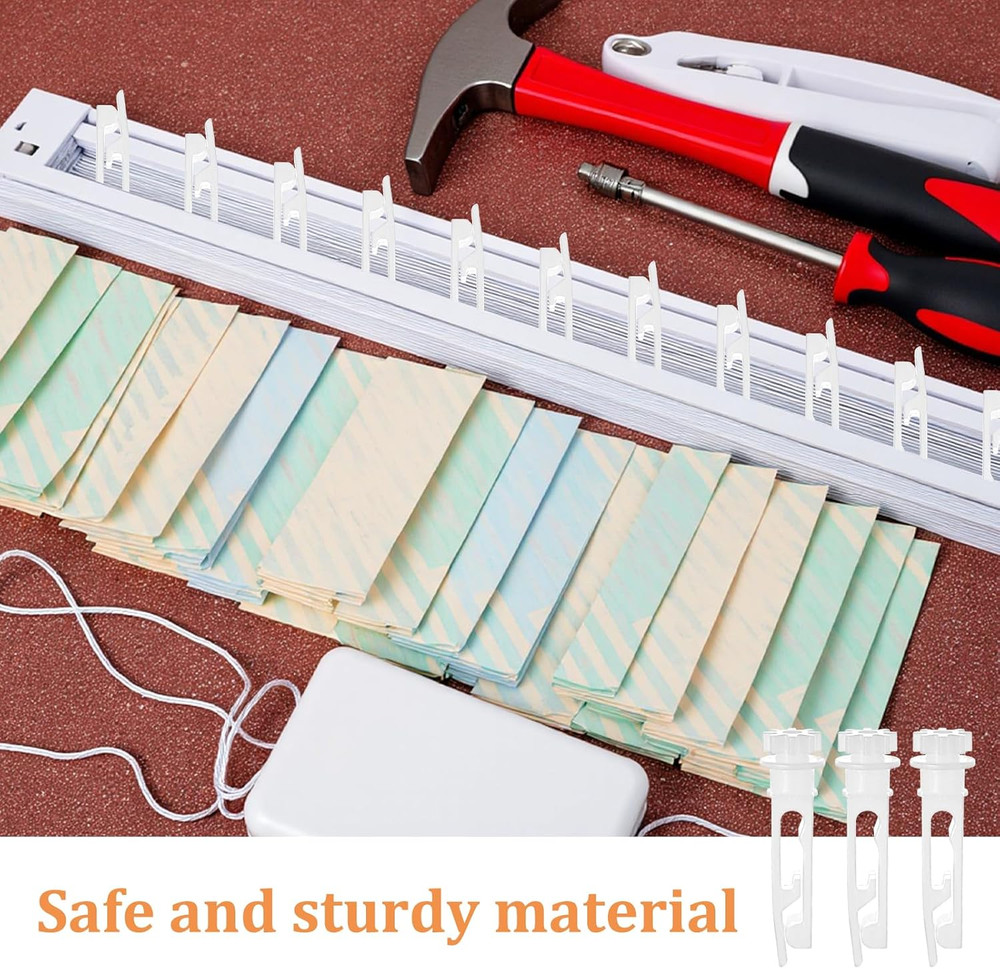 12 Sets Vertical Blinds Replacement Stem and Gear, White Vertical Blinds Repair