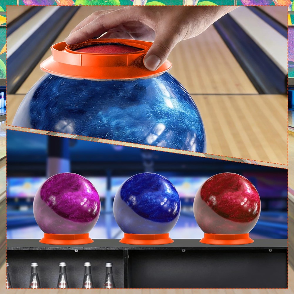 Universal Sanding Pad Holder for Bowling Balls, Precision Surface Orange