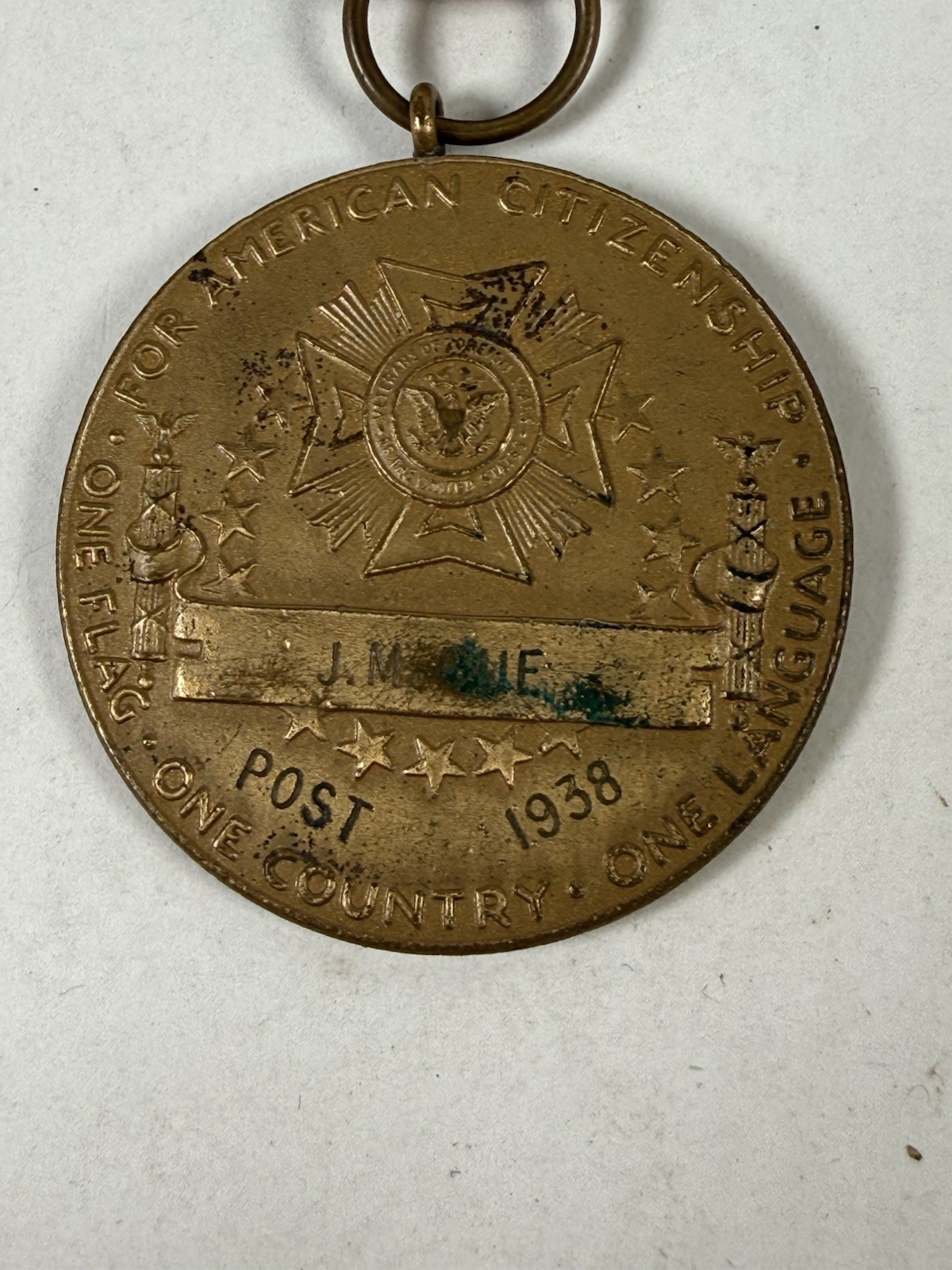 1938 US Army VFW Veterans Of Foreign Wars Medal L@@K!!!